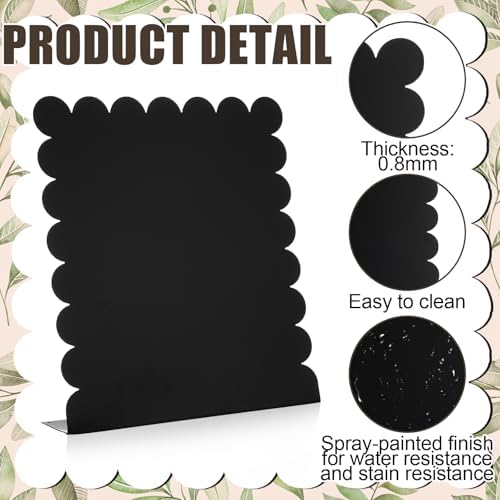 Gueevin 2 Pcs Magnet Board Magnetic Display Stand for Table, Black, Small - Image 4