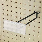 Tandefio 50 Pack Black Metal Peg Board Hooks with Label Holder, 8 Inch - Image 5