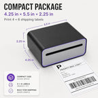 4x6 Thermal Label Printer - Bluetooth, Wireless, 2 Extra Label Rolls - Image 5
