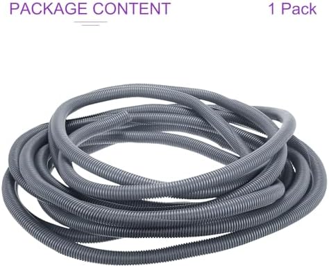 DMiotech 50ft Wire Loom Split Tubing 1 Inch(25.4mm) ID Gray - Image 5