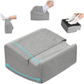 Under Desk Footrest with Rocking Base & Warming Cover, Gray Check by Nockovi