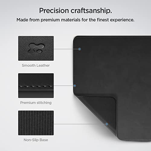 Spigen PU Leather Desk Pad with Built-in Cable Magnets 35.4"x15.7" - Image 6