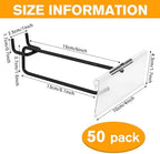 Polmart Heavy Duty 6" Pegboard Double-Bar Hooks (6-inch, 50-Pack) - Image 2