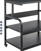 Fannova 32.3"x18.9" Extra Large Printer Stand with Adjustable Storage Shelf - Image 4