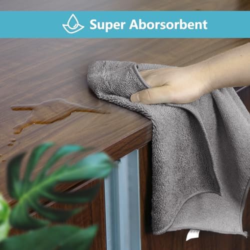 HOMEXCEL 50PK Microfiber Cleaning Cloth, Cleaning Rag for Home, 11.5x11.5in - Image 3