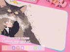 JMIYAV Pink RGB Gaming Mouse Pad 31.5x12 Inch PC XL Large Extended Glowing Led Light Up Desk Pad Non-Slip Rubber Base Computer Cute Mousepad Mat Desk Accessories Gaming Setup Fuzzy Shelter - Image 3