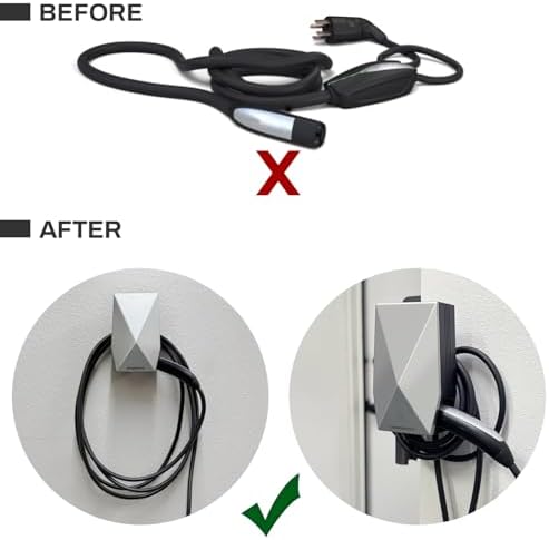 SEVEN SPARTA Aluminum Charging Cable Holder Wall Mount for Tesla Charger - Image 4