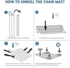 Office Chair Mat for Carpet, 72" x 46" Low Pile Carpet Protector Mat for Office Chair, Under Desk Office Mats for Rolling Chairs, Easy Glide, Rectangle - Image 7