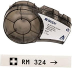 Brady Authentic (M21-500-430) Clear Harsh Environment Polyester Label for Lab, Asset Tracking, Datacom Labeling, Black on Clear- For M210, M210-LAB, M211, BMP21-PLUS and BMP21-LAB Printers, .5"W 21'L by BradyCorp