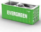 Desk Organizer, Pen Pencil Holder, Business Name Cards Holder, Shipping Container Model Storage Box, Secret Storage Box with Multiple Compartments Office Supplies Multi-function (EVERGREEN) - Image 2
