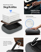 Viozon Lap Book Pillow Stand with Light, Adjustable Beanbag Reading Pillow with Storage, Multi-Angle Book Holder for Hands-Free Reading in Bed or Sofa,Book Lover Essential,Soft Cushion - Image 5