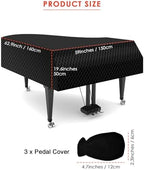 TINDTOP Thickened Grand Piano Cover, Waterproof Baby Piano Cover - Image 3