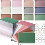 Ctosree 1440 Pcs Back to School Index Cards, 3 x 5 Inch, Novel Color by Ctosree