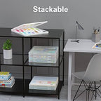 Denkee 12 x 12 Paper Storage, 6 Pack Scrapbook Paper Organizer Storage, Craft Organizers Box, Portable Storage Containers for Board Game, Craft, Art Supplies - Image 5