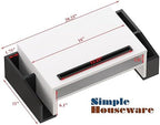 Simple Houseware Desk Monitor Stand Riser w/ Adjustable Tray, Black/White - Image 4