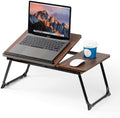 Laptop Desk for Bed Couch, Adjustable Foldable Bed Table with Cup Holder by BYMECOST