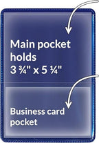 StoreSMART® - Navy Blue-Back Auto Insurance & ID Card Holders - 200 Pack - RFS20-NB200 - Image 2