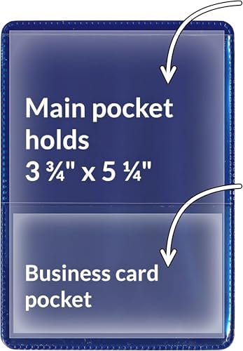 StoreSMART® - Navy Blue-Back Auto Insurance & ID Card Holders - 200 Pack - RFS20-NB200 - Image 2