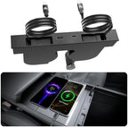 USB Hub for Tesla Model Y Juniper Accessories 2026 & Model 3 Highland 2025 Accessories, Hidden Console Phone Charger Hub, Center Console Interior (2-Type C for ModelY/3 Juniper&Highland) - Image 2