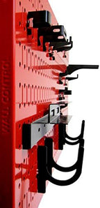 Wall Control Pegboard Rack Horizontal Metal Pegboard Garage Tool Storage Pack - Two 32-Inch Wide x 16-Inch Tall Easy To Install Peg Boards (Red) - Image 7