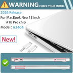 Mektron Custom Personalized Photo Case for 2026 MacBook Neo 13-inch A18 Pro chip A3404 Laptop Cover with 13-inch (Diagonal) Liquid Retina Display+ Keyboard Cover+ Screen Protector - Image 3