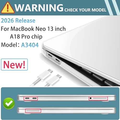 Mektron Custom Personalized Photo Case for 2026 MacBook Neo 13-inch A18 Pro chip A3404 Laptop Cover with 13-inch (Diagonal) Liquid Retina Display+ Keyboard Cover+ Screen Protector - Image 3