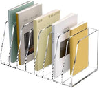 SANRUI Acrylic Desk File Organizer, 8 Slot Clear Magazine File Holder by SANRUI