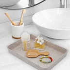 Welaxy 2pc Letter Size Felt File Folder Holder Oatmeal Document Paper Tray - Image 2