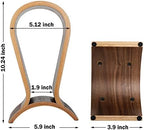 Headphone Stand Wood, Headset Stand for Desk, Walnut Gaming Headphone Holder Compatible for Sennheiser, Bose, Beats, Razer, AKG, Airpod Max, HyperX, Sony PS4 et. - Image 6