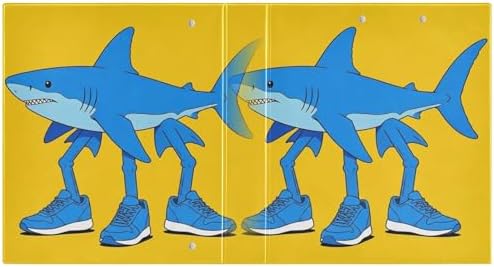 ALAZA Tralalero Tralala Meme Italian Brainrot Shark 7 3 Ring Binder 1.5 Inch Three Ring Office Binders w/clipboard & 3 Pockets, Hold 200 Sheets, 2 pcs - Image 2