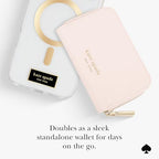 kate spade new york Devin Zip Magnetic Card Holder/Wallet - Chalk Pink - Image 2