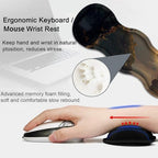 Large Gaming Mouse Pad, Keyboard Wrist Rest Pad + Mouse Wrist Pad + Coaster 4 in 1 Set, Extended Waterproof Non-Slip Desk Mat, Suitable for Office Home Learning Games, Pirate Ship - Image 7