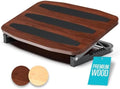 Adjustable Under Desk Foot Stool - Ergonomic Foot Rest with 7 Angles - Walnut by COREMINDED