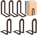 Chunful 6 Pcs Bronze Metal BookEnds Shelves, 7.5 x 5.75 x 3.5 in by Chunful