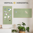 SELEAD Linen Bulletin Board 48” x 24” - Golden Aluminum Frame, Green Fabric - Image 6