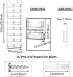 Lincia 2 Pcs Acrylic Business Card Holder, 59.5x20cm, 16 Pockets Vertical - Image 2