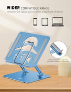 Z-Shaped Laptop Stand for Desk Fits 10"-16" Notebook, Dark Blue - Image 6