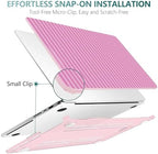 DONGKE Compatible with MacBook Pro 16 Inch Case (2026-2021 Release, M5 M4 M3 M2 M1 Pro/Max Chip), Plastic Hard Shell with Keyboard Cover & Screen Protector for MacBook Pro 16", Pink Stripes - Image 6