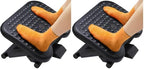 ErGear Under Desk Footrest, Adjustable Foot Rest with 3 Height Settings and 30-Degree Angle, Ergonomic Desk Foot Rest with Massage Texture, Foot and Leg Rest for Home & Office (Pack of 2) by ErGear