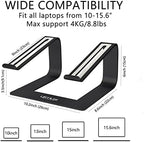 Urmust Laptop Stand for Desk, Black, Up to 15.6" Laptop - Image 5