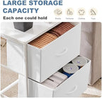 DUMOS Night Stand Small Dresser for Bedroom with 2 Drawers, Bedside Table - Image 4