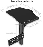 EG STARTS 1x Metal Extend Mouse Pad Holder Platform, Adjustable Horizontally & Height for Desk & Chair Extend Metal Computer Mouse Desk Mount Pads, Flight Joystick Mount Extension Attachment - Image 2