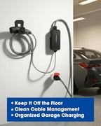 Wall Mount Organizer Kit for BMW Flexible Fast Charger 2.0, 3-Piece Garage Charger Holder with Cable Management, PETG + Metal Support, Charger Not Included - Image 7