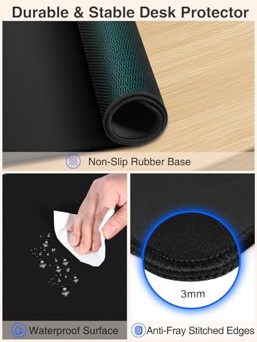 Wireless Charging Mouse Pad, 31.5"x15.8" Large Desk Mat, Smooth Glide - Image 6