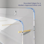 HIIMIEI Brochure Holder Wall Mount, 2-Pack Acrylic Modular Flyer Rack - Image 5