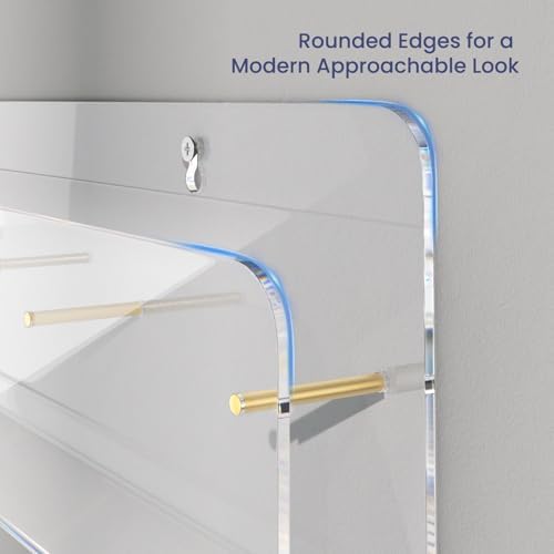 HIIMIEI Brochure Holder Wall Mount, 2-Pack Acrylic Modular Flyer Rack - Image 5
