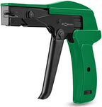 42711 Zip Tie Gun/Cable Tie Install Tool, Adjustable Tension with Built-In Cutter, for Nylon Ties up to 1/4”- Green - Image 7