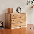 Desktop File Cabinet - Desktop Storage Box with Drawers - Solid Wood Storage Box - Desktop Organizer, with Drawer Wooden Artist Storage Supply Box, Multi Level Countertop,B-3 Drawer by Unknown