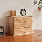 Desktop File Cabinet - Desktop Storage Box with Drawers - Solid Wood Storage Box - Desktop Organizer, with Drawer Wooden Artist Storage Supply Box, Multi Level Countertop,B-3 Drawer by Unknown