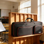 ORKELS 61-Key Keyboard Case, 10mm Padded Electric Piano Gig Bag with Shoulder Straps, Handles & 2 Accessories Pocket - Image 7